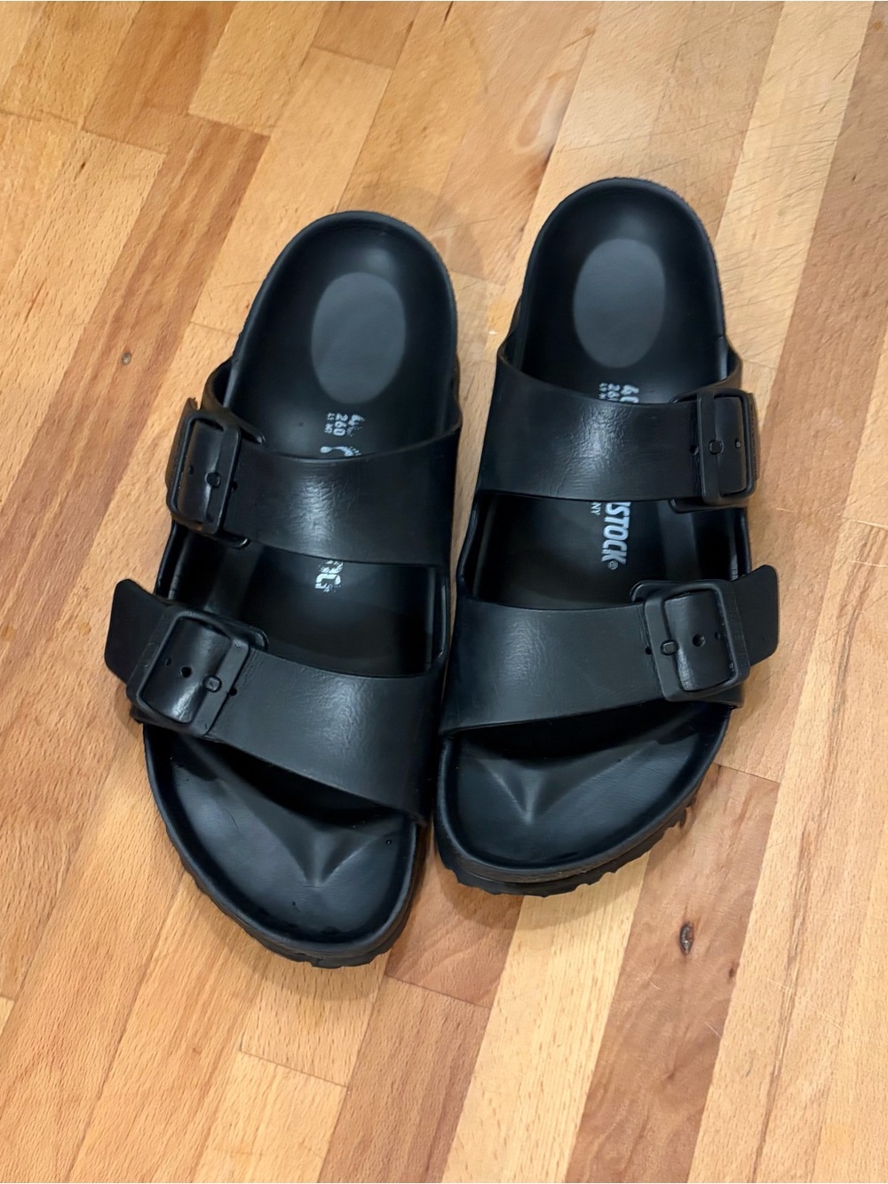Birkenstock Black Two-Strap Arizona EVA Sandals Size 40